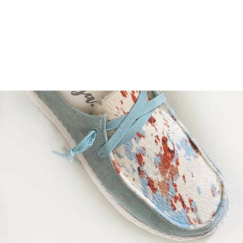 NEW VERY G women's moo'ma slip-on in cow print